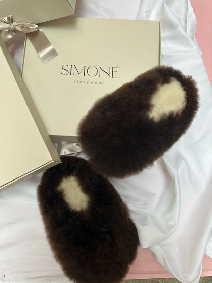 Alpuffas - Genuine Alpaca Slippers Simoné Sleepwear USA