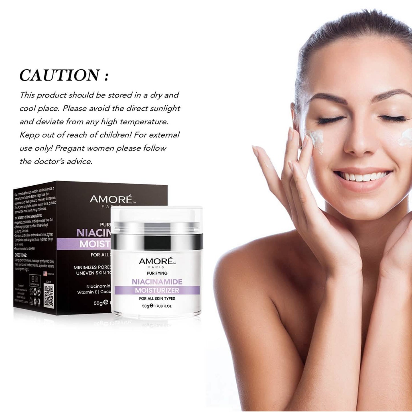 Niacinamide Facial Moisturizer Day Cream, Daily Anti-Aging, Anti-Wrinkle Face Cream, B3 Vitamin Formula, Aloe Facial, Coconut Oil, Vitamin E DailySale