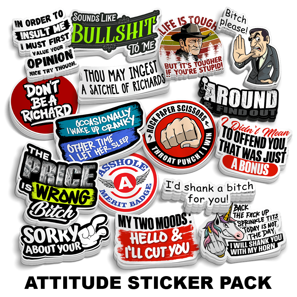 Attitude Sticker Pack Armed American Supply