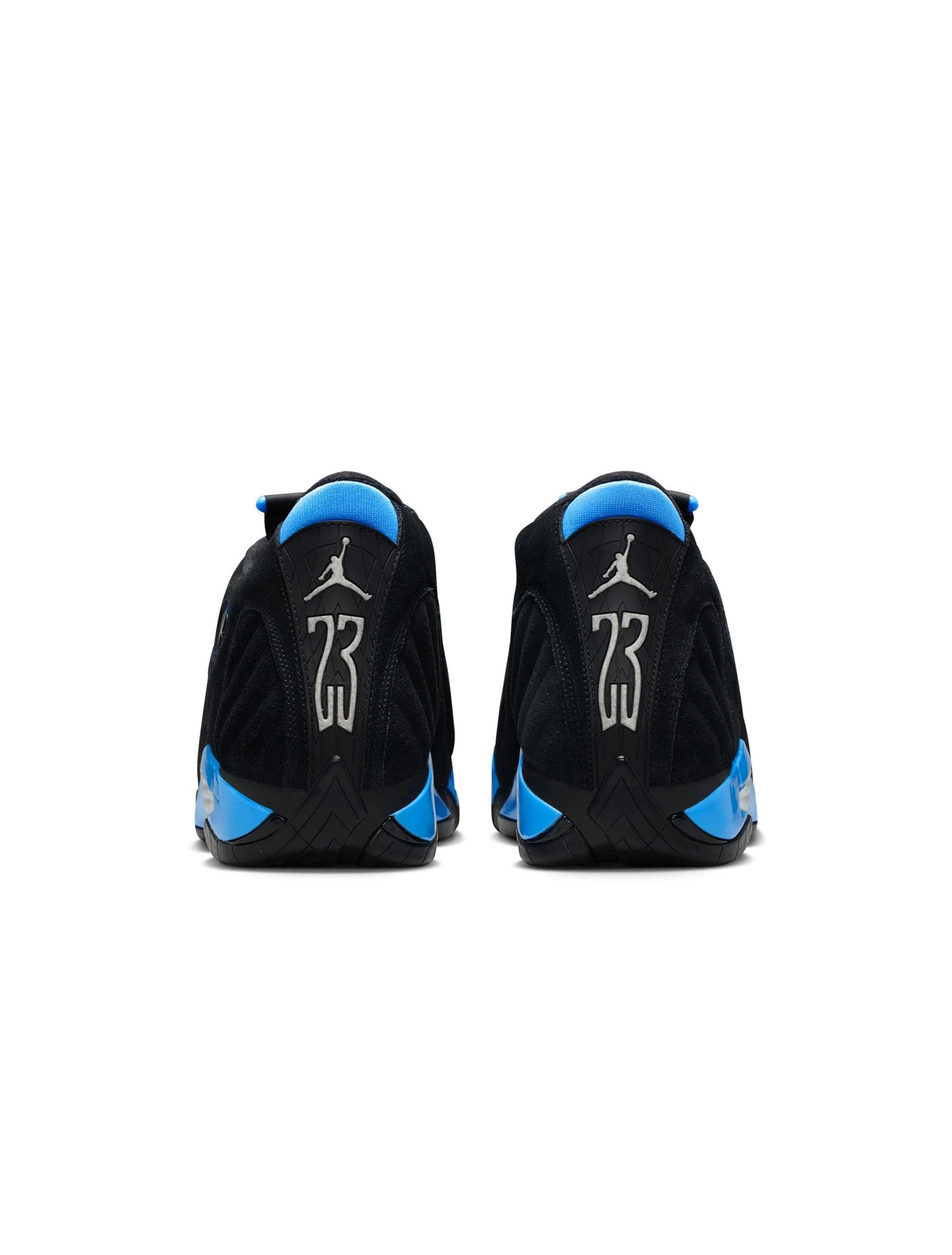 Air Jordan Mens 14 Retro - Black/University Blue Denim Exchange