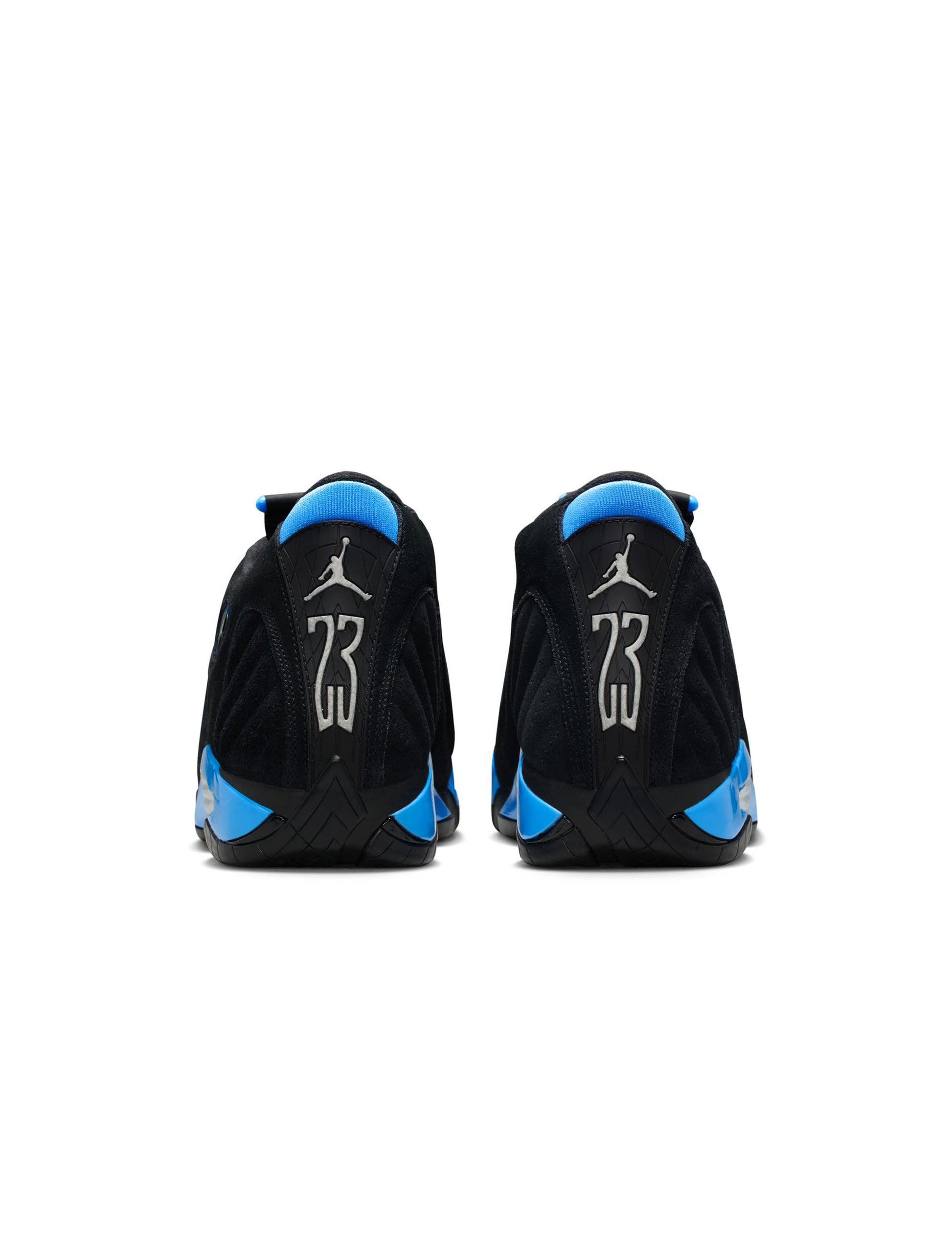 Air Jordan Mens 14 Retro - Black/University Blue Denim Exchange