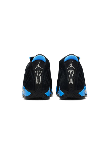 Air Jordan Mens 14 Retro - Black/University Blue Denim Exchange