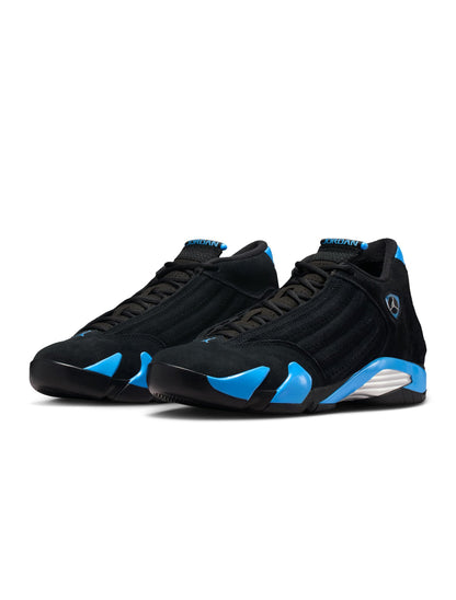 Air Jordan Mens 14 Retro - Black/University Blue Denim Exchange