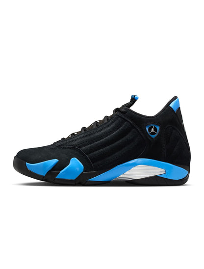 Air Jordan Mens 14 Retro - Black/University Blue Denim Exchange