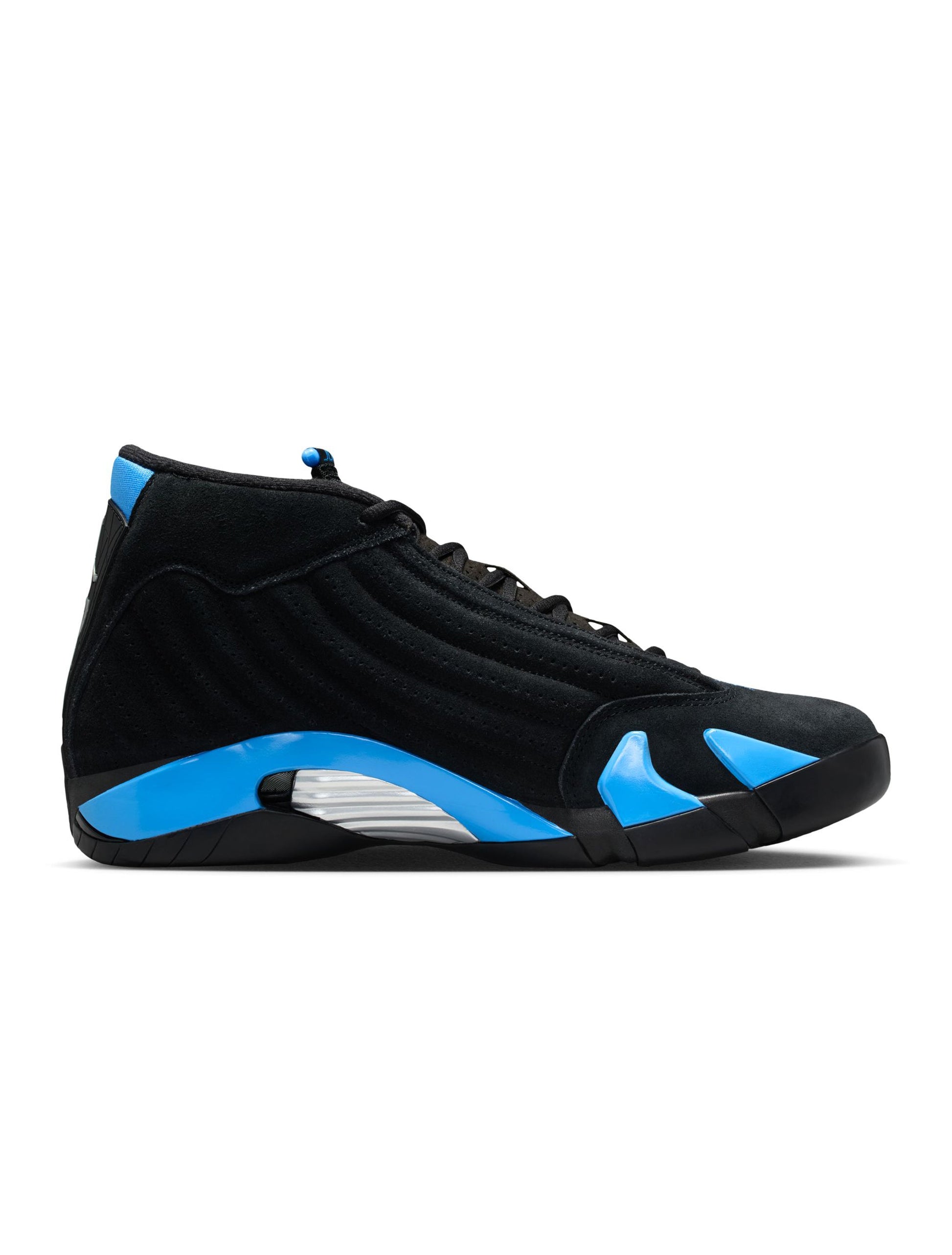 Air Jordan Mens 14 Retro - Black/University Blue Denim Exchange