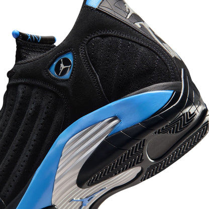 Air Jordan Mens 14 Retro - Black/University Blue Denim Exchange