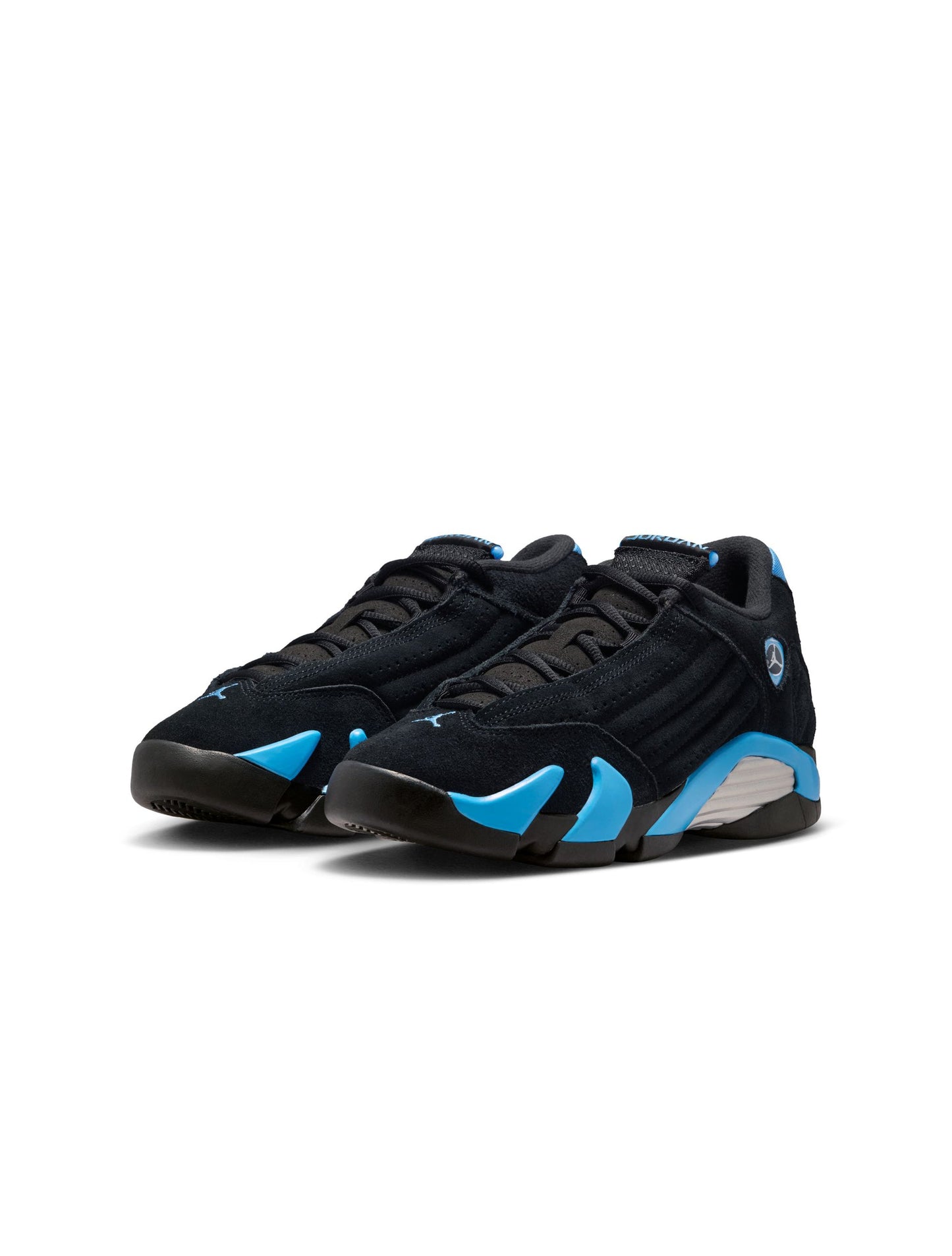 Air Jordan Big Kids 14 Retro - Black/University Blue Denim Exchange