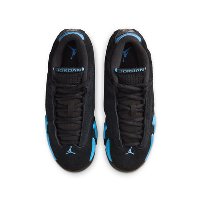 Air Jordan Big Kids 14 Retro - Black/University Blue Denim Exchange