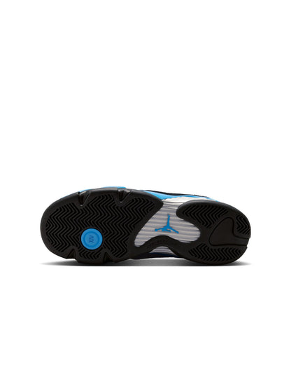Air Jordan Big Kids 14 Retro - Black/University Blue Denim Exchange