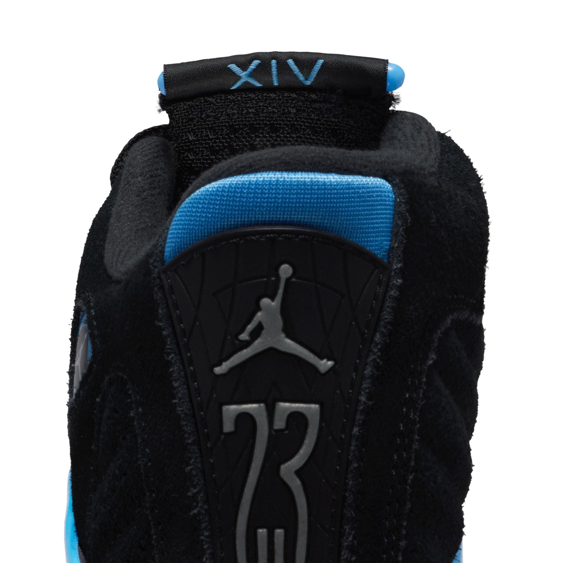 Air Jordan Big Kids 14 Retro - Black/University Blue Denim Exchange