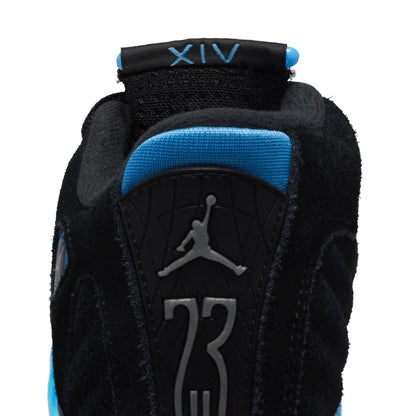 Air Jordan Big Kids 14 Retro - Black/University Blue Denim Exchange