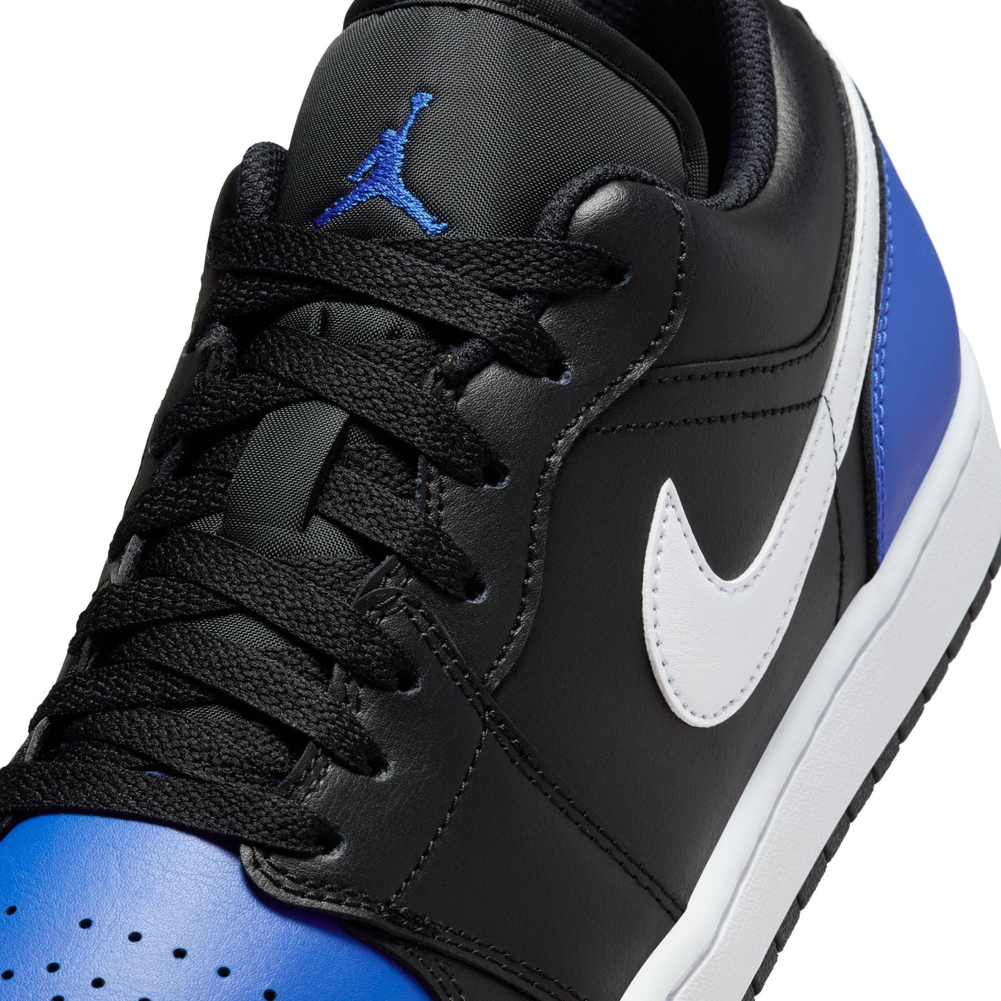 Air Jordan Men's 1 Low - Black/Royal Toe Denim Exchange