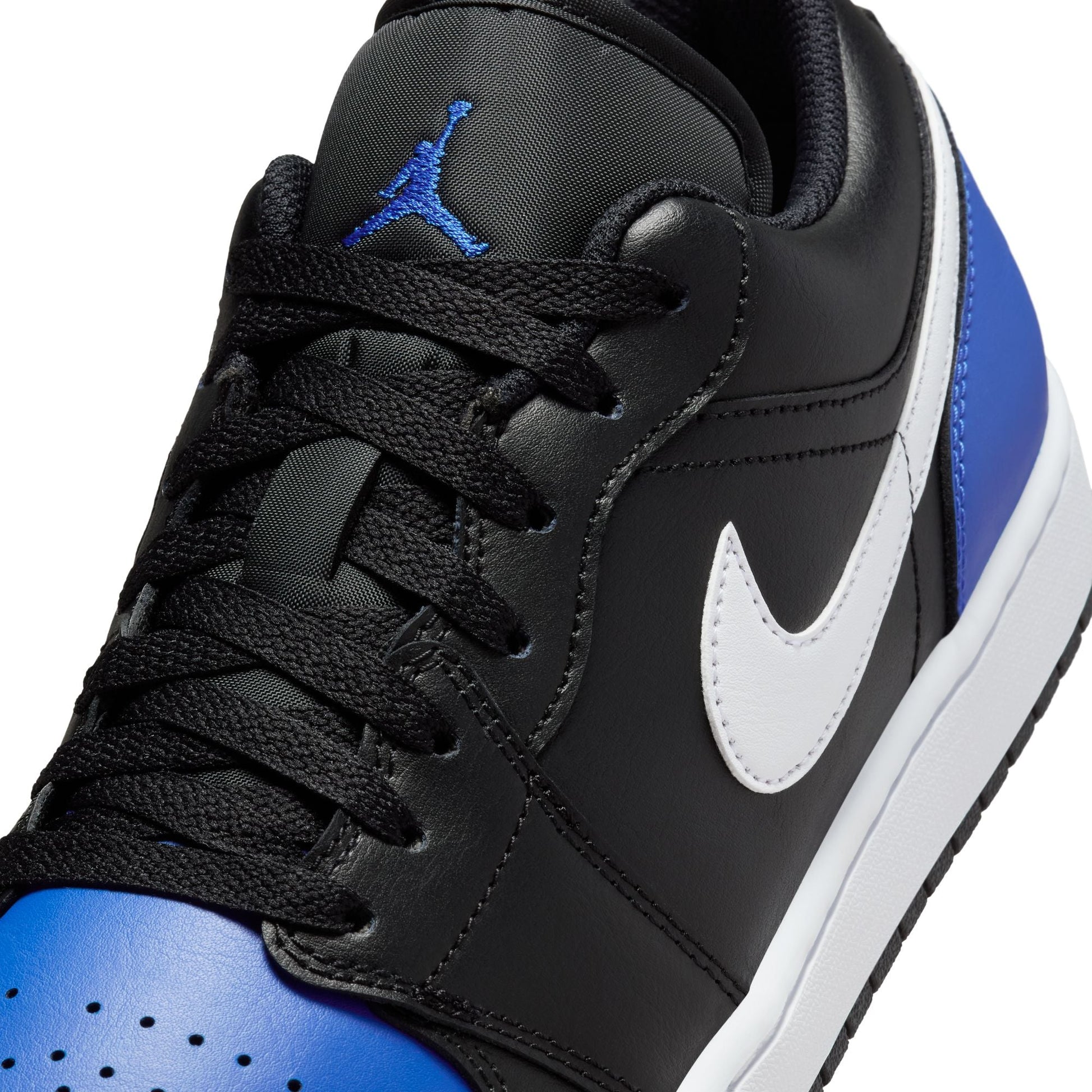 Air Jordan Men's 1 Low - Black/Royal Toe Denim Exchange
