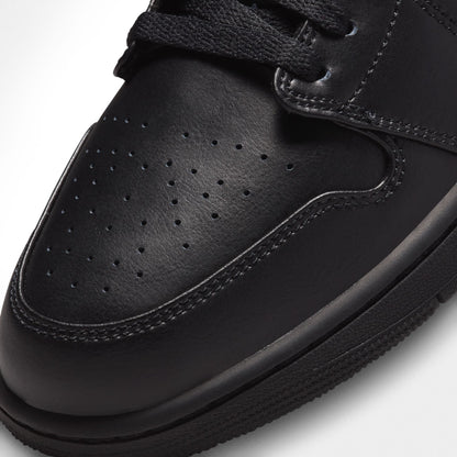 Air Jordan Mens 1 Low  - Triple Black Denim Exchange