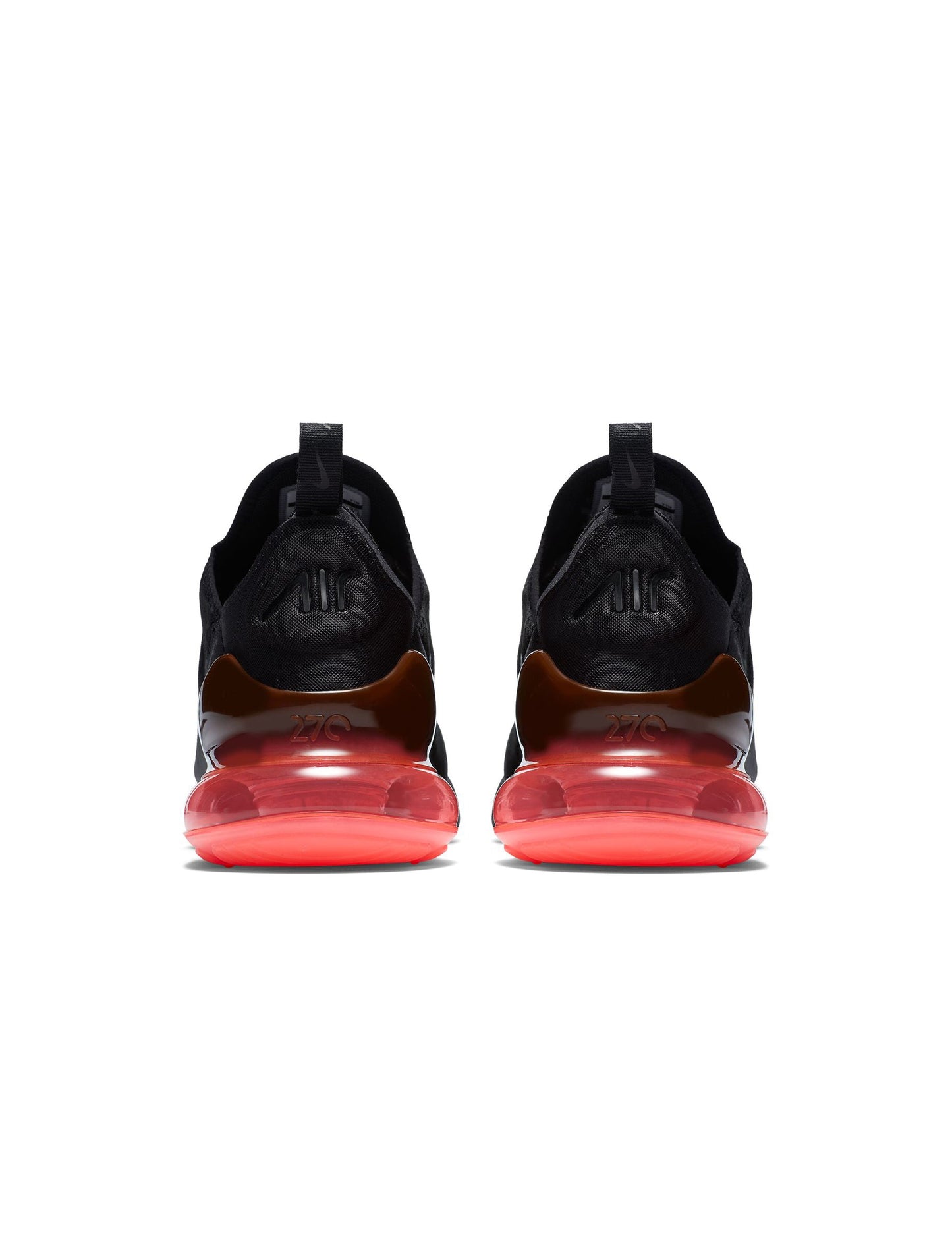 Nike Mens Air Max 270 Black/Black-Hot Punch Denim Exchange
