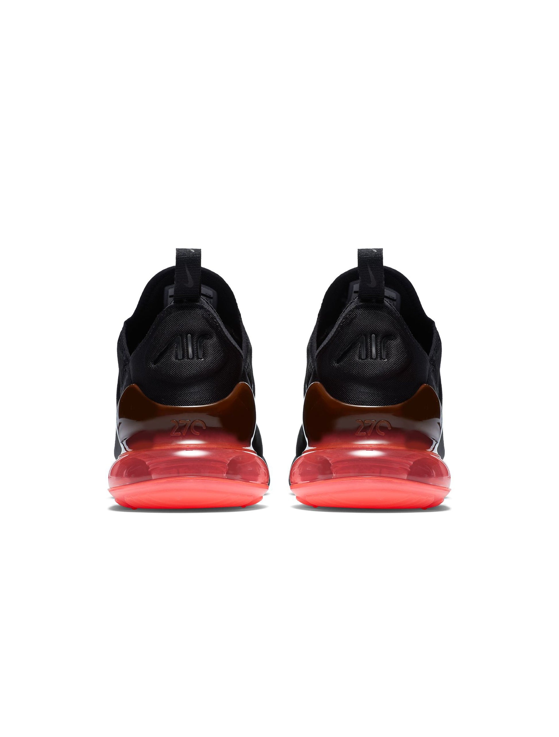 Nike Mens Air Max 270 Black/Black-Hot Punch Denim Exchange