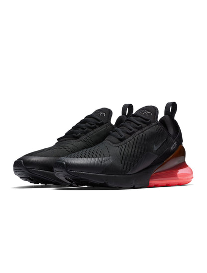Nike Mens Air Max 270 Black/Black-Hot Punch Denim Exchange