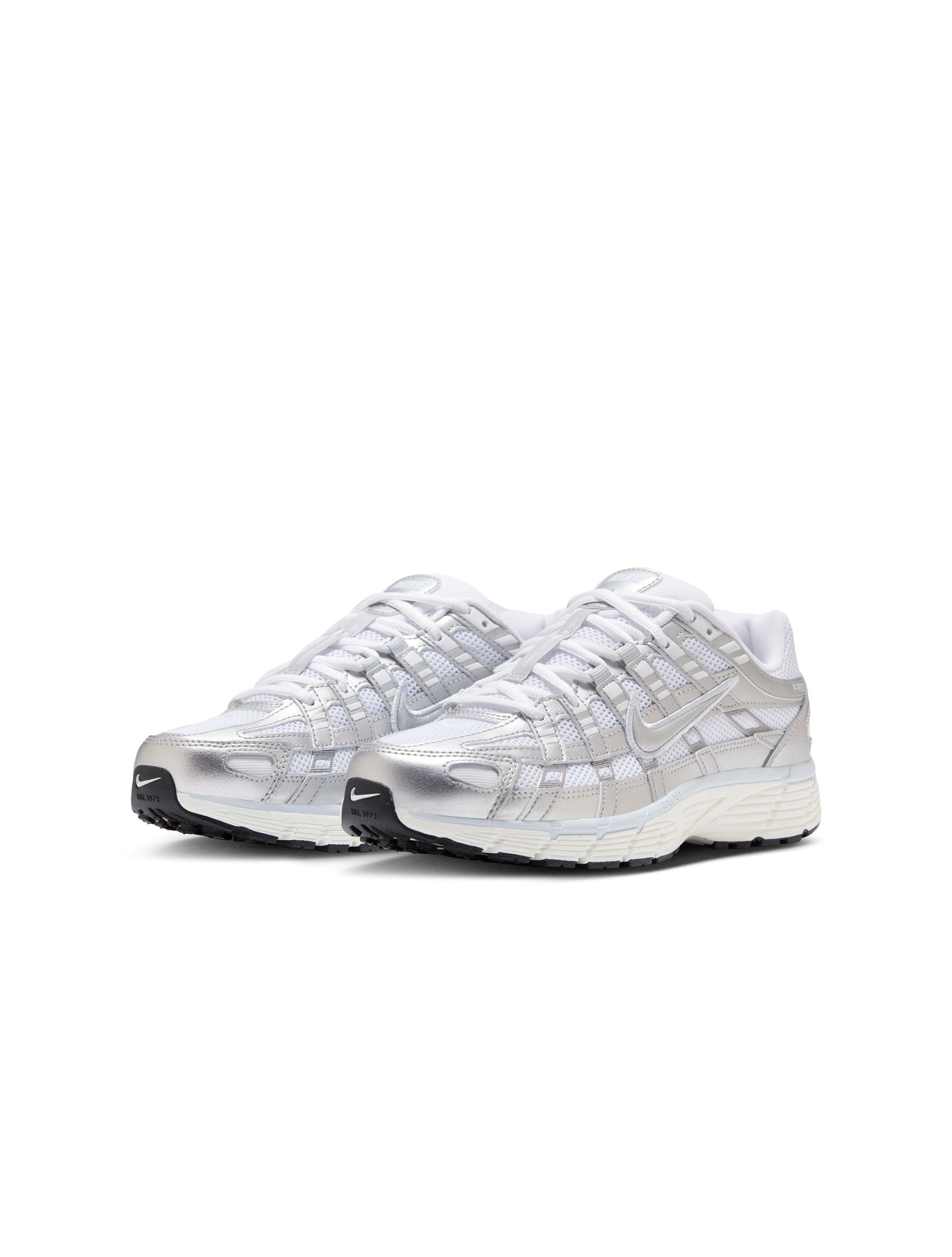 Nike Womens P-6000 - White/Metallic Silver Denim Exchange