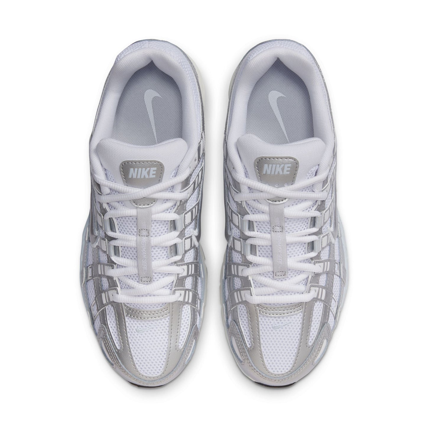 Nike Womens P-6000 - White/Metallic Silver Denim Exchange