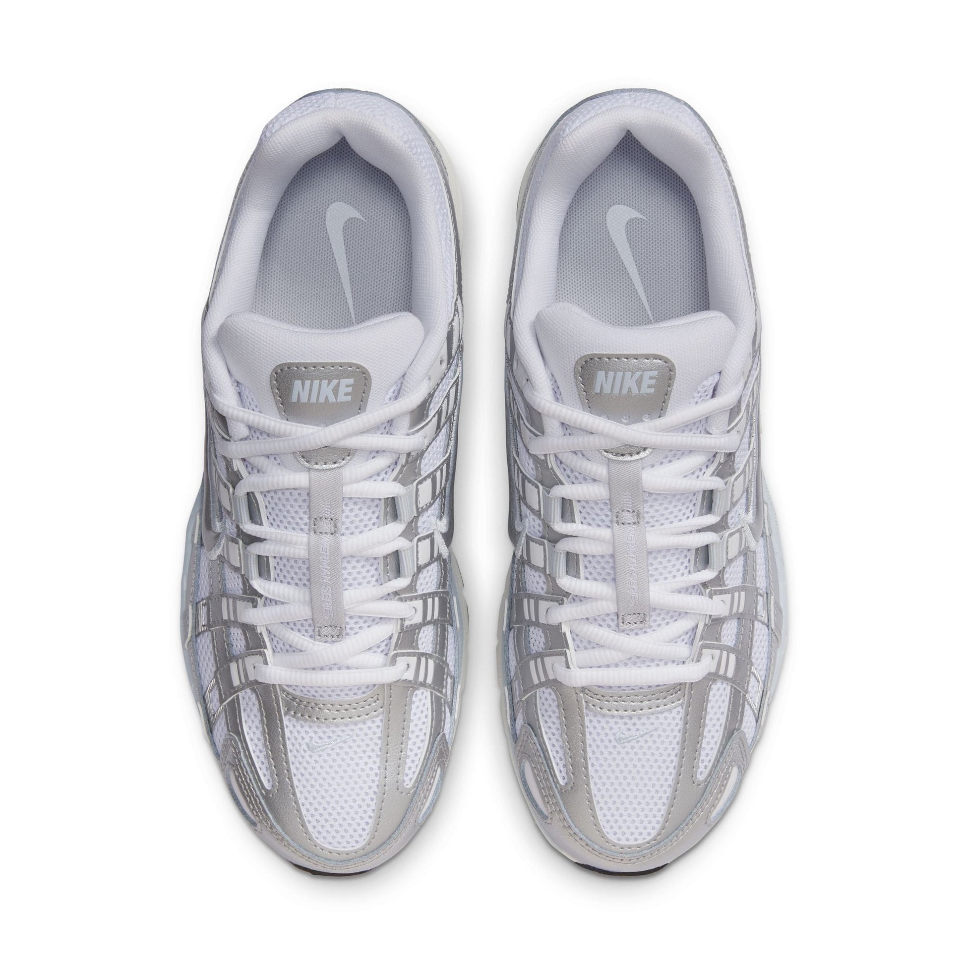Nike Womens P-6000 - White/Metallic Silver Denim Exchange