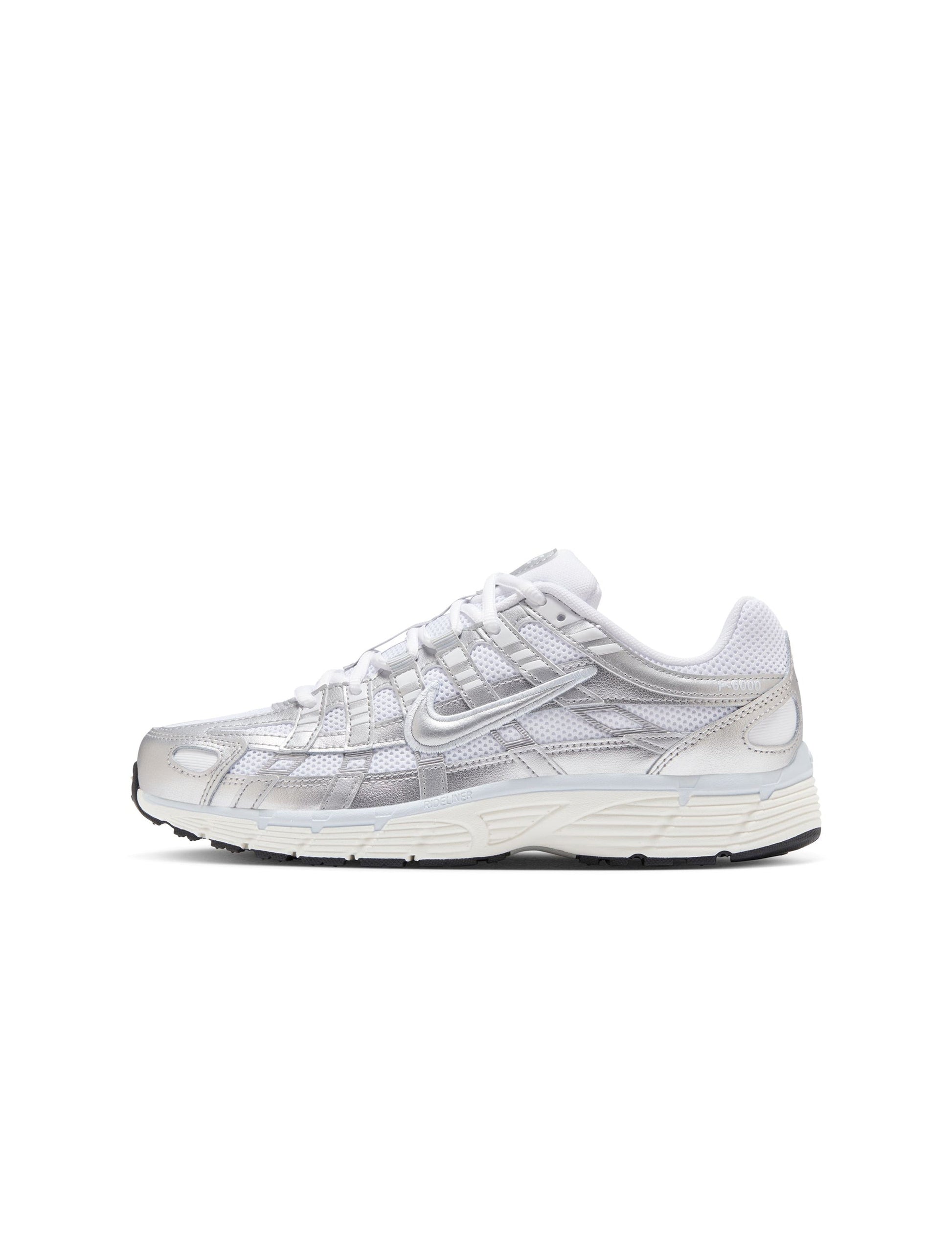 Nike Womens P-6000 - White/Metallic Silver Denim Exchange