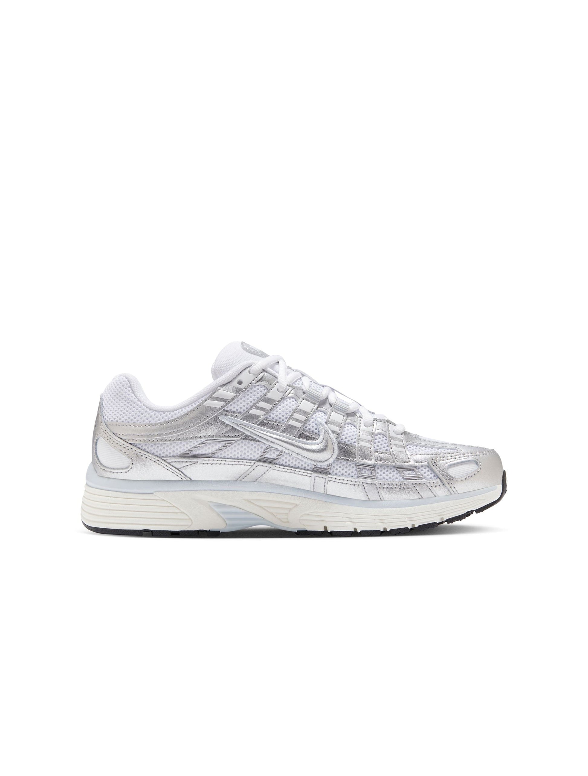 Nike Womens P-6000 - White/Metallic Silver Denim Exchange