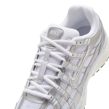 Nike Womens P-6000 - White/Metallic Silver Denim Exchange