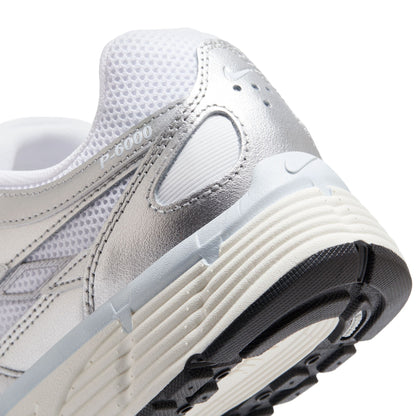 Nike Womens P-6000 - White/Metallic Silver Denim Exchange