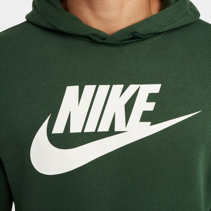 Nike Mens Sportswear Graphic Pullover Hoodie- Fir/White Denim Exchange