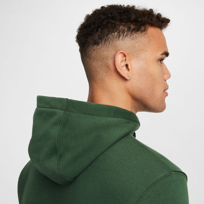 Nike Mens Sportswear Graphic Pullover Hoodie- Fir/White Denim Exchange