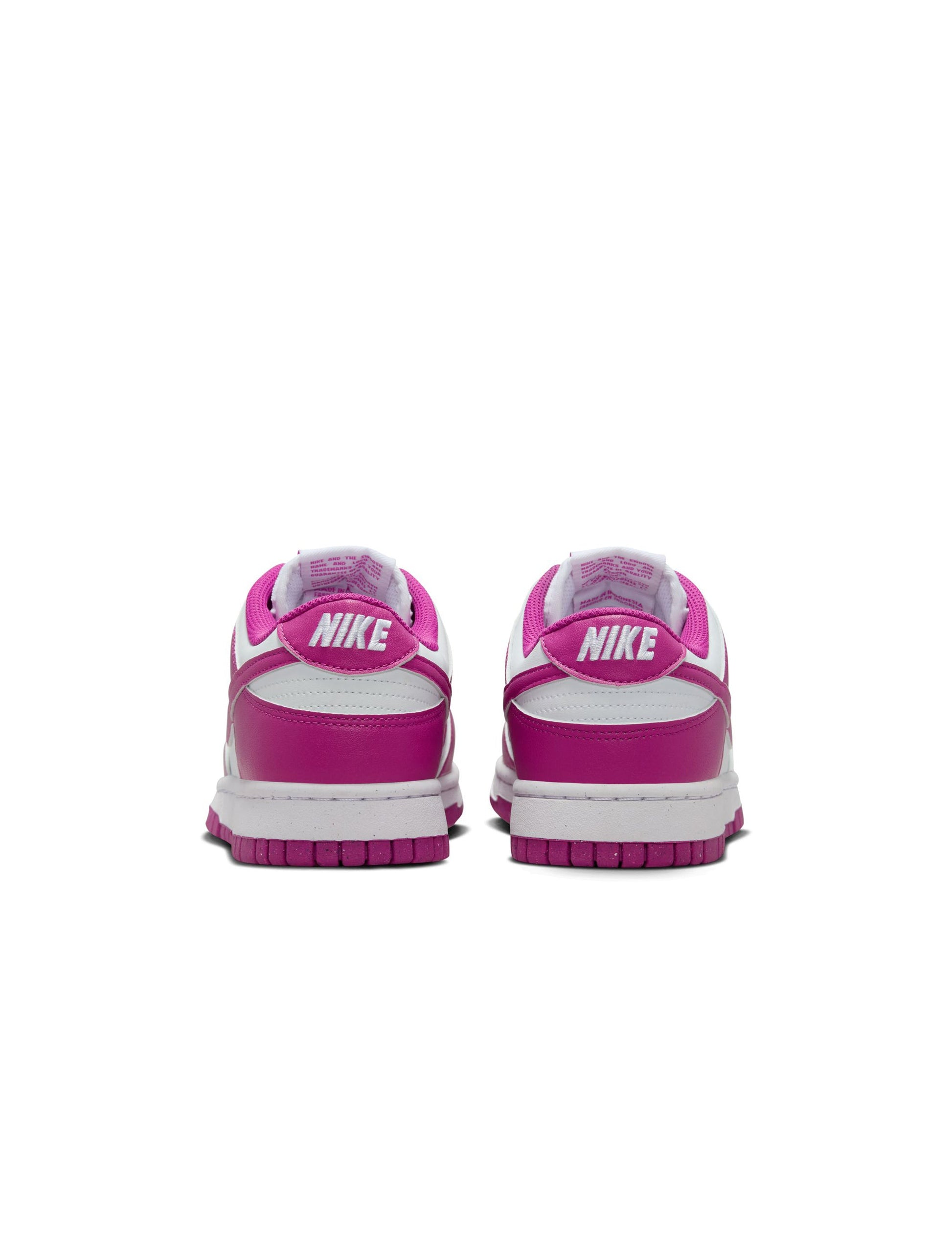 Nike Women’s Dunk Low - White/Hot Fuchsia Denim Exchange
