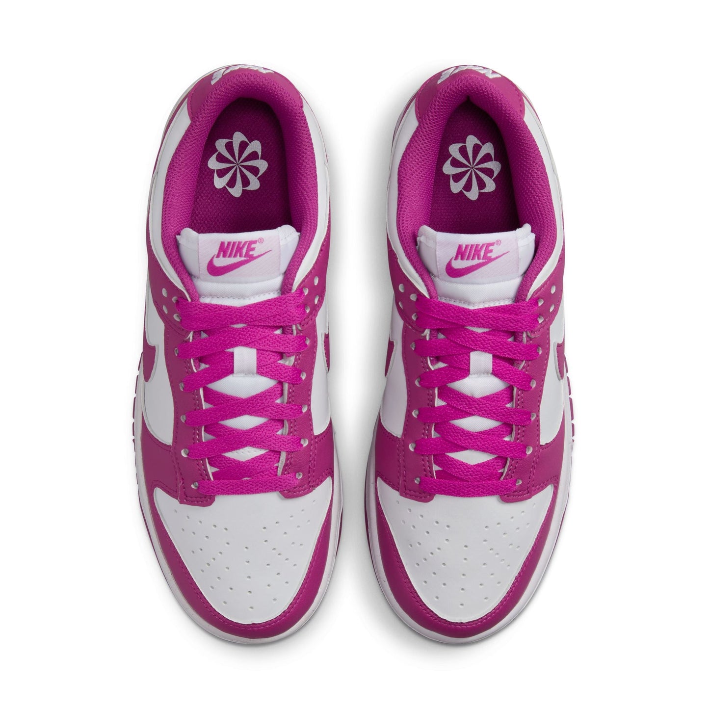 Nike Women’s Dunk Low - White/Hot Fuchsia Denim Exchange