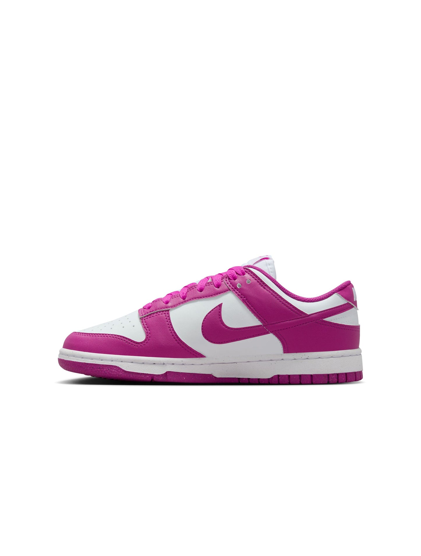 Nike Women’s Dunk Low - White/Hot Fuchsia Denim Exchange