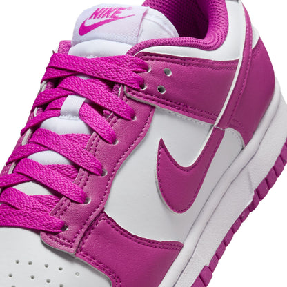 Nike Women’s Dunk Low - White/Hot Fuchsia Denim Exchange