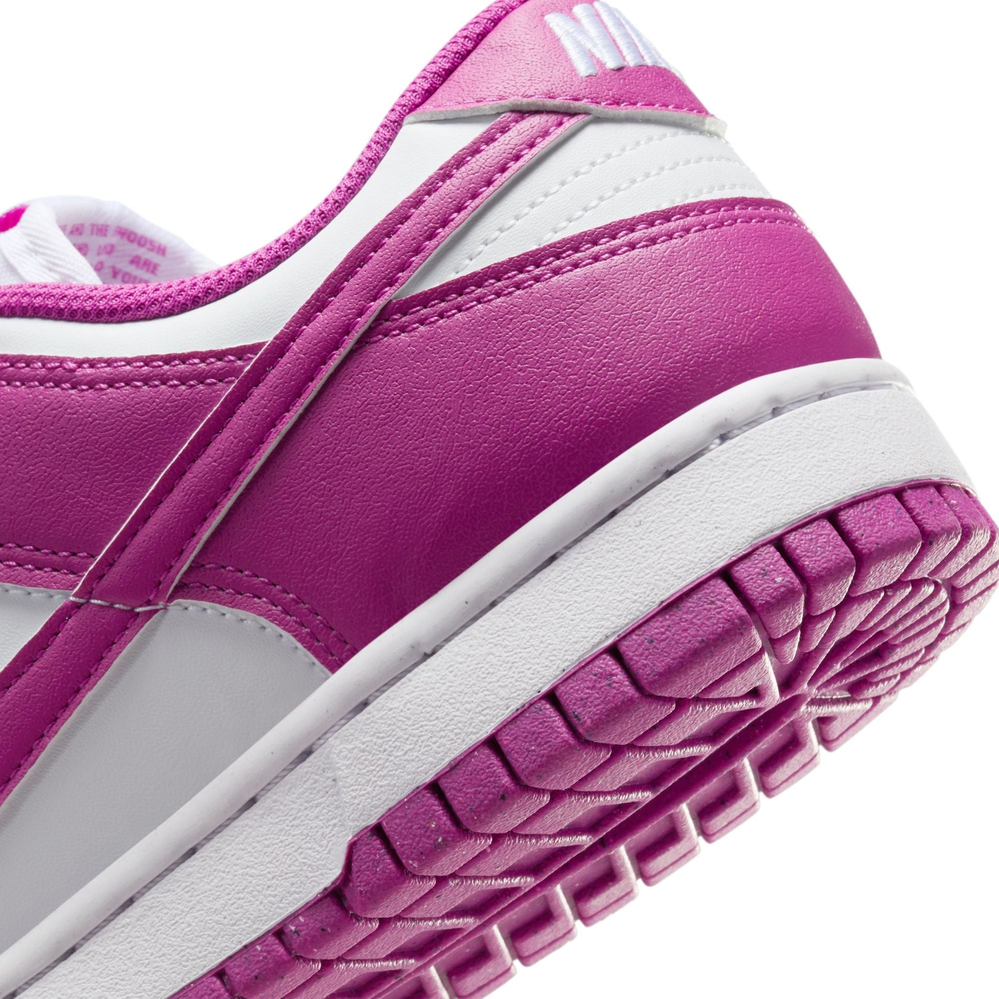 Nike Women’s Dunk Low - White/Hot Fuchsia Denim Exchange