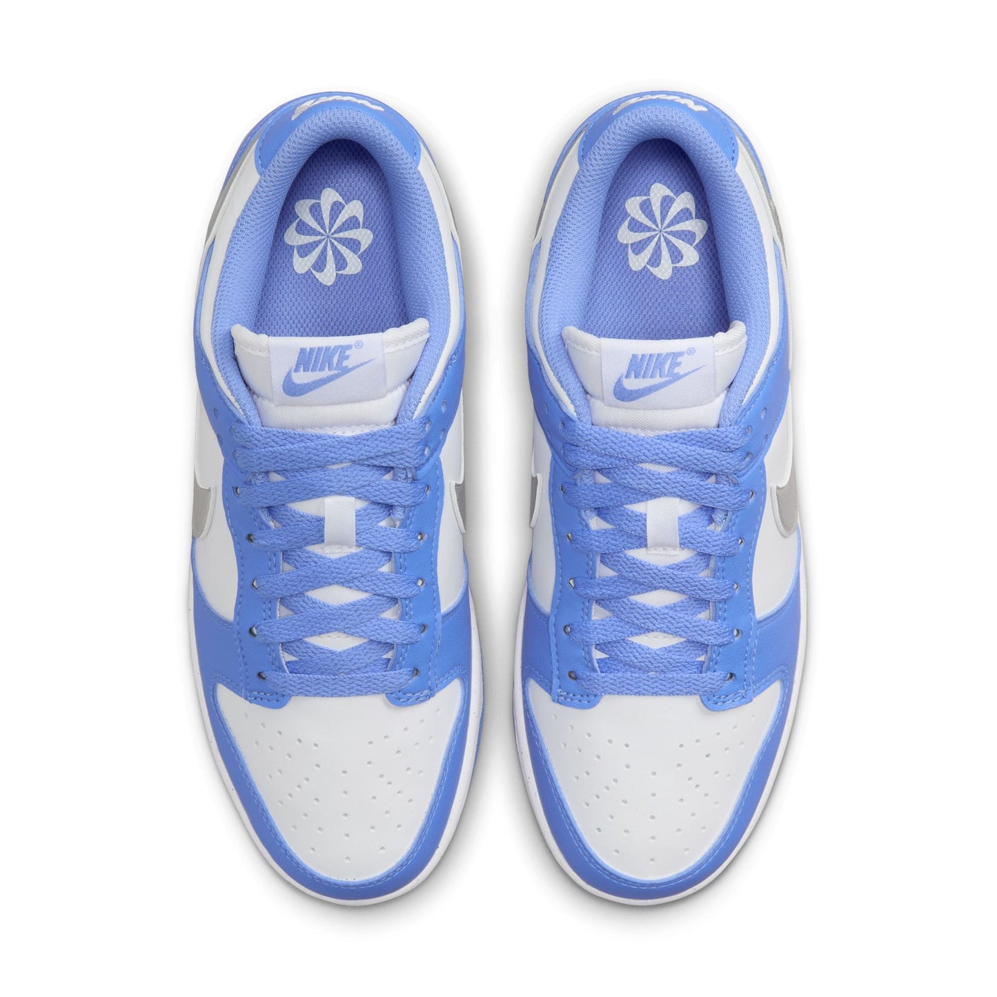 Nike Womens Dunk Low - Royal Pulse/Metallic Silver Denim Exchange