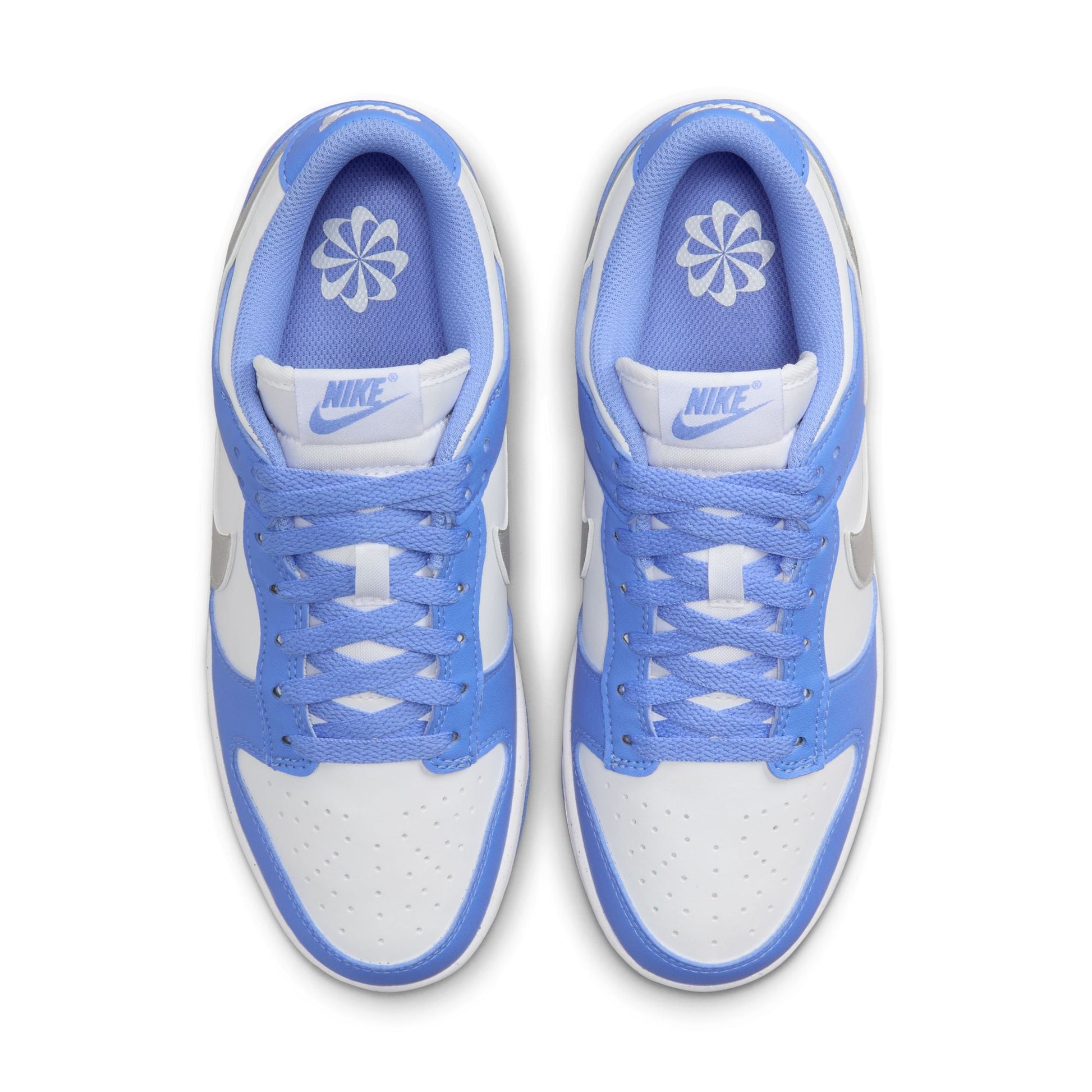 Nike Womens Dunk Low - Royal Pulse/Metallic Silver Denim Exchange