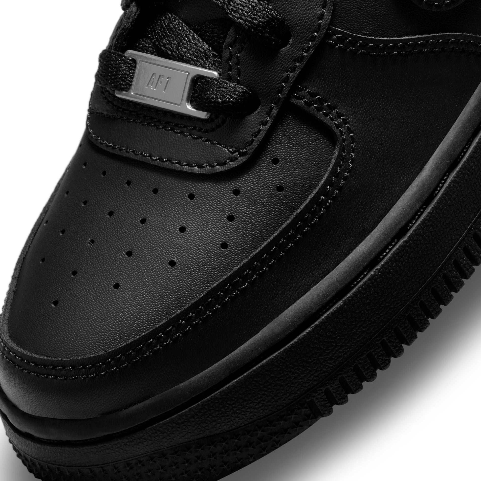 Nike Big Kids Air Force 1 Le - Black/Black Denim Exchange
