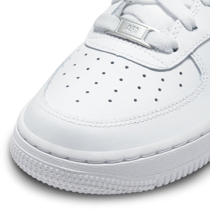Nike Big Kids Air Force 1 LE – Triple White Denim Exchange