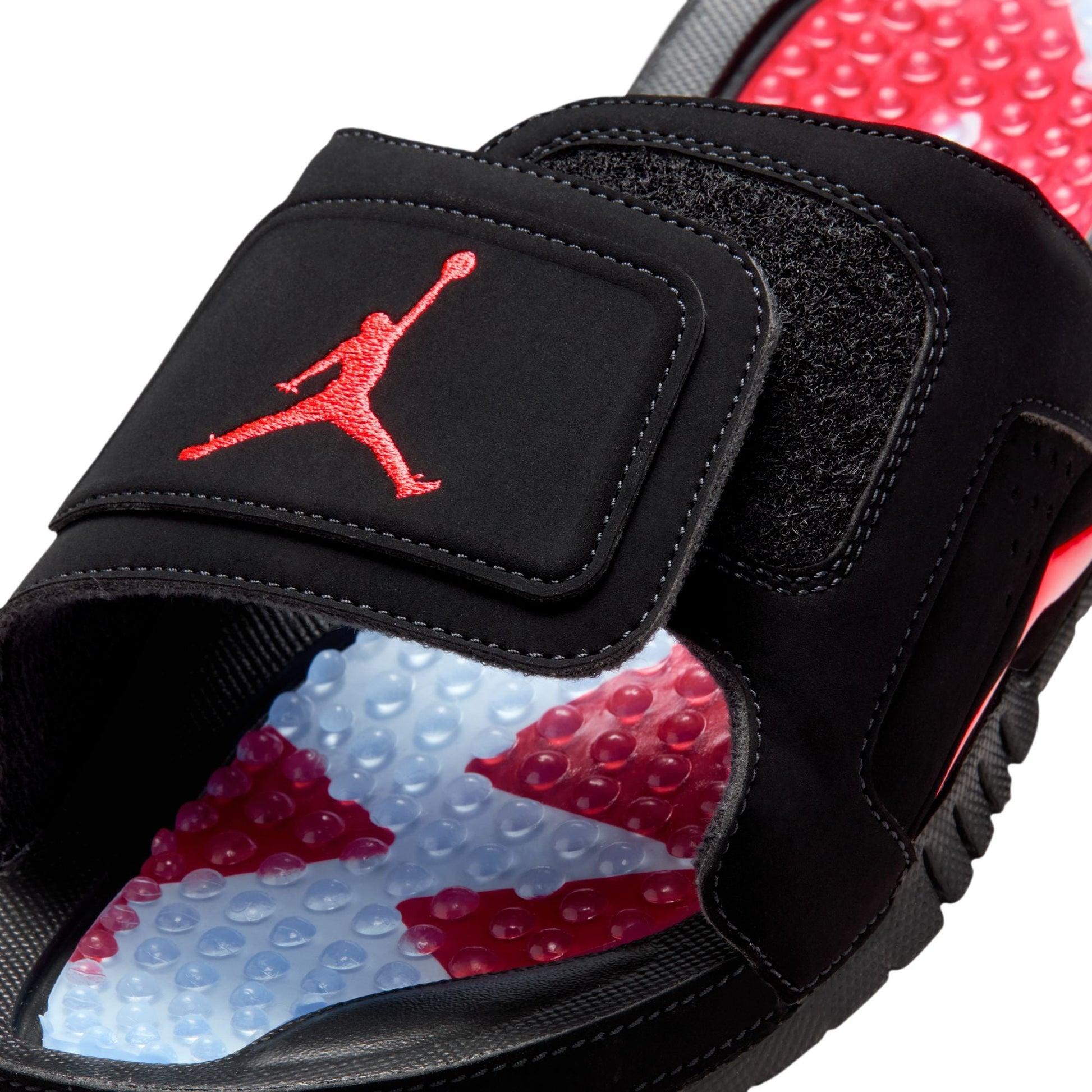 Air Jordan Mens Hydro Vi Retro Sandals - Black/Infrared 23 Denim Exchange