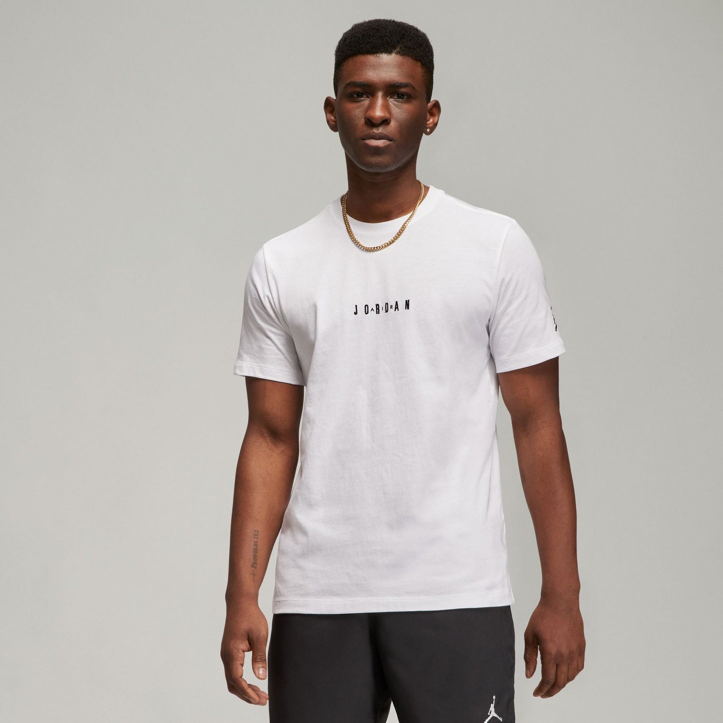 Air Jordan Mens Air Tee - White/Black Denim Exchange