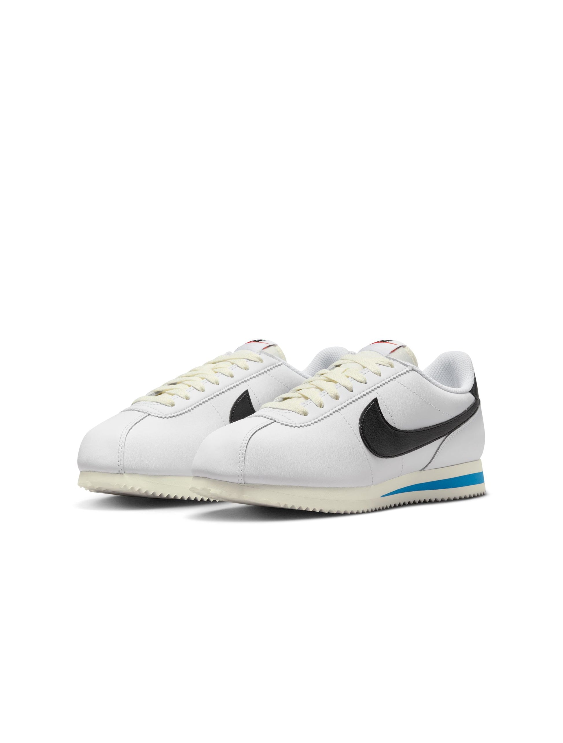 Nike Womens Cortez Leather - White/Black Denim Exchange