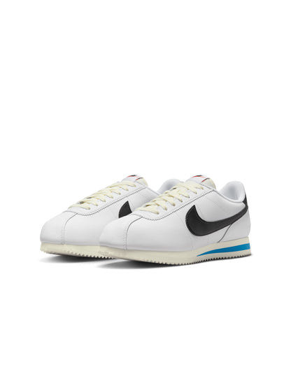 Nike Womens Cortez Leather - White/Black Denim Exchange