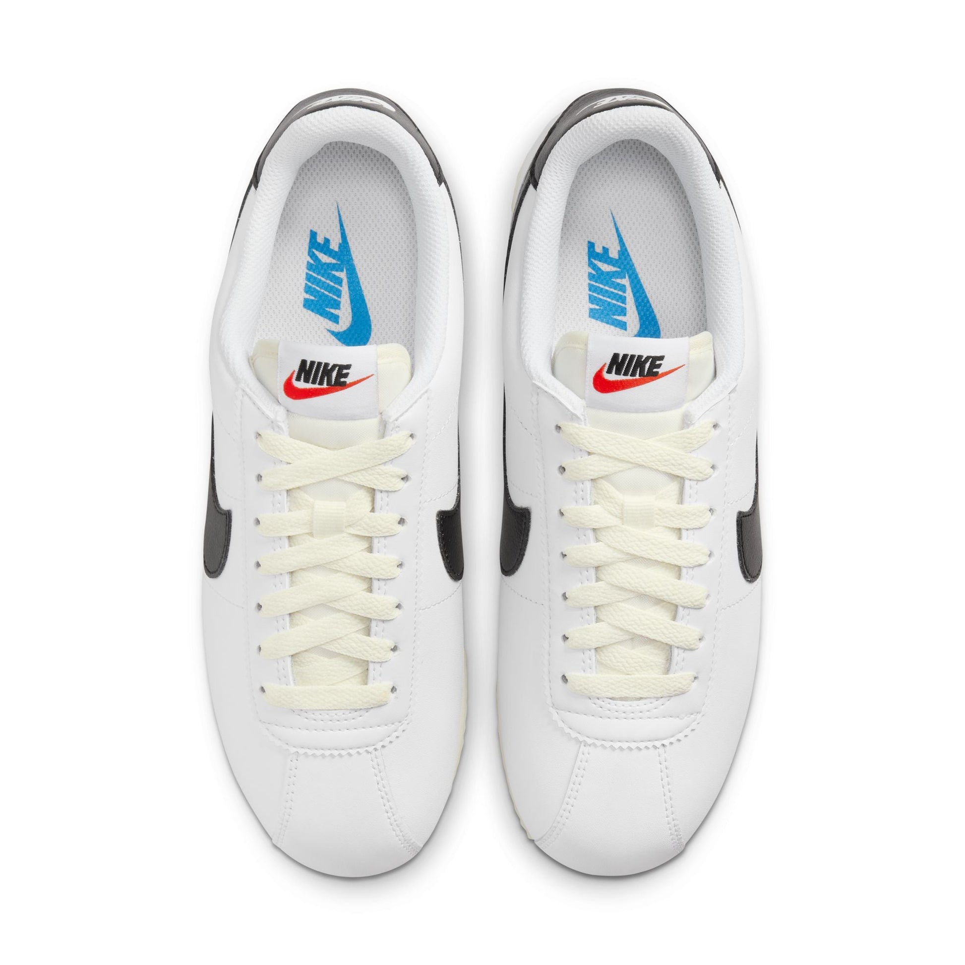 Nike Womens Cortez Leather - White/Black Denim Exchange