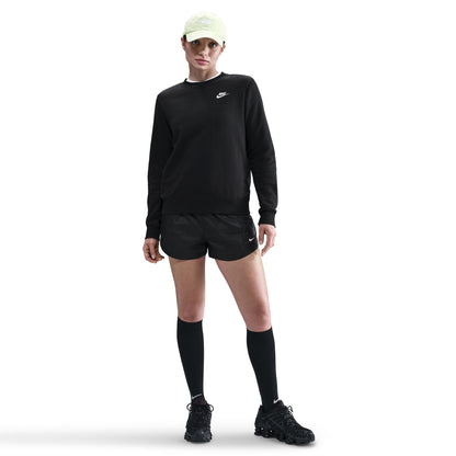 Nike Womens Club Fleece Crewneck - Black/White Denim Exchange