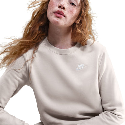 Nike Women's Sportswear Club Fleece Crewneck - Light Orewood Brown Denim Exchange