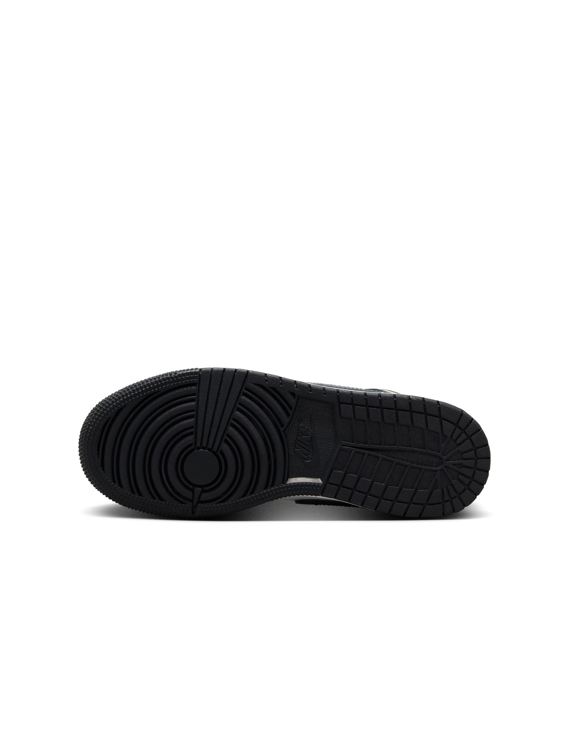 Air Jordan Big Kids 1 Mid - Black Off Noir Denim Exchange