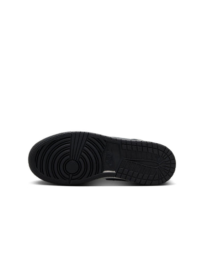 Air Jordan Big Kids 1 Mid - Black Off Noir Denim Exchange
