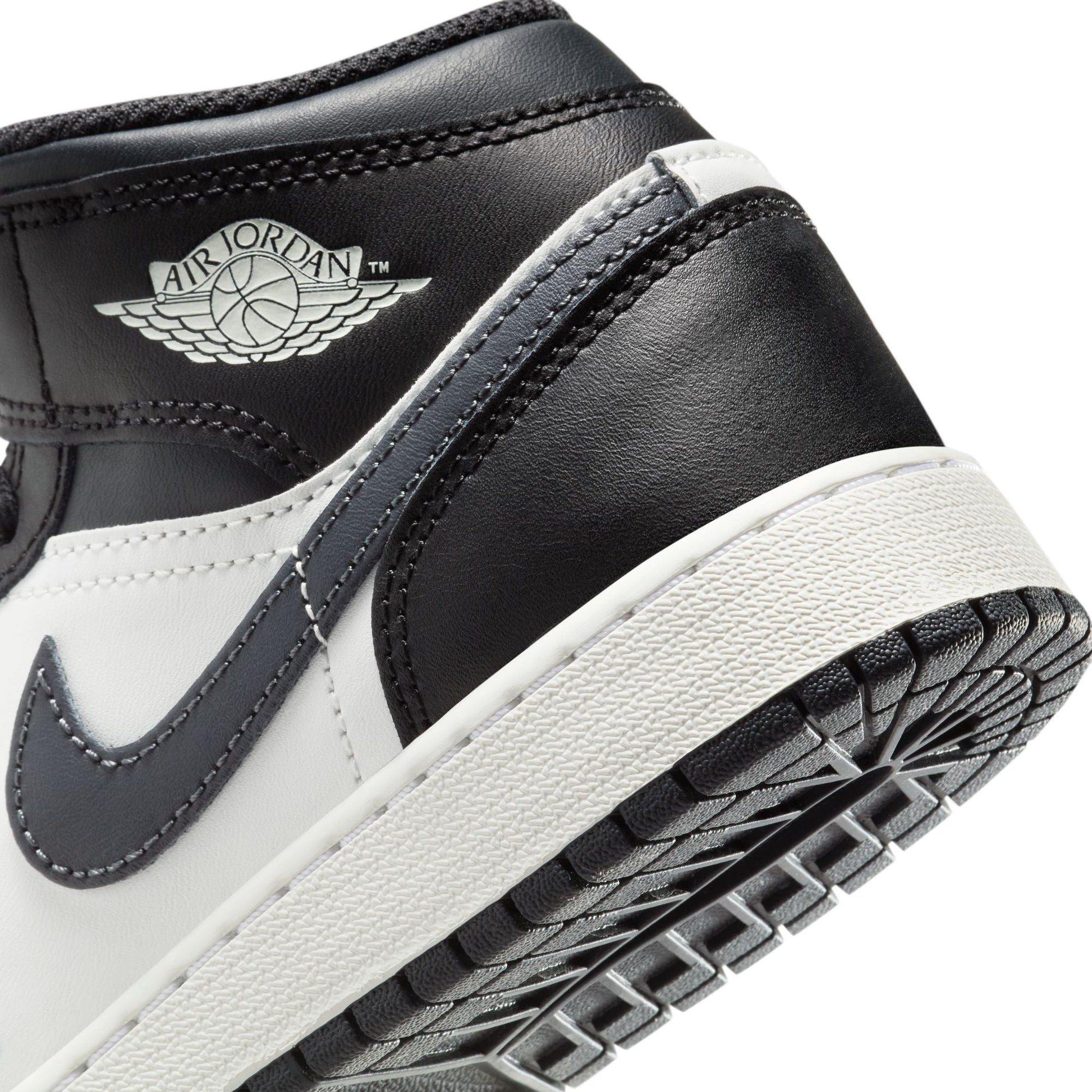 Air Jordan Big Kids 1 Mid - Black Off Noir Denim Exchange