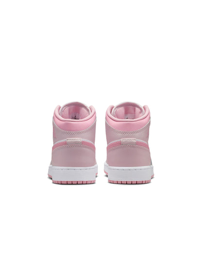 Air Jordan Big Kids 1 Mid - Pearl Pink Denim Exchange